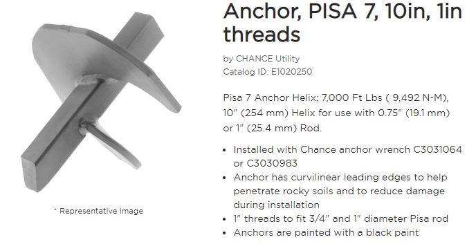 Anchor 10in 7k 1in